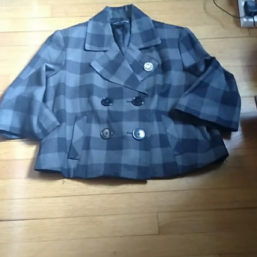 1/2 PRICE🔻Larry Levine Oversized Cropped Jacket - Picture 2 of 9